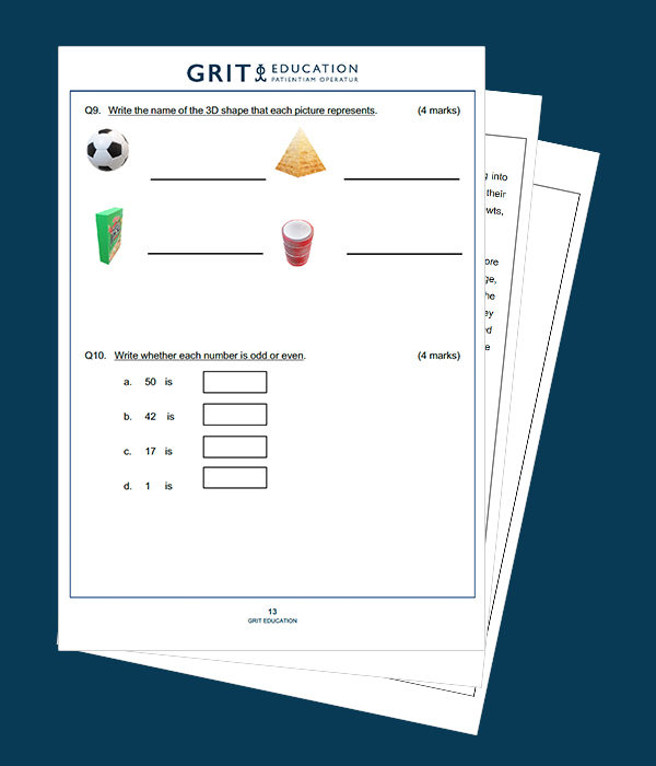 7+ Maths Practice Paper Intermediate